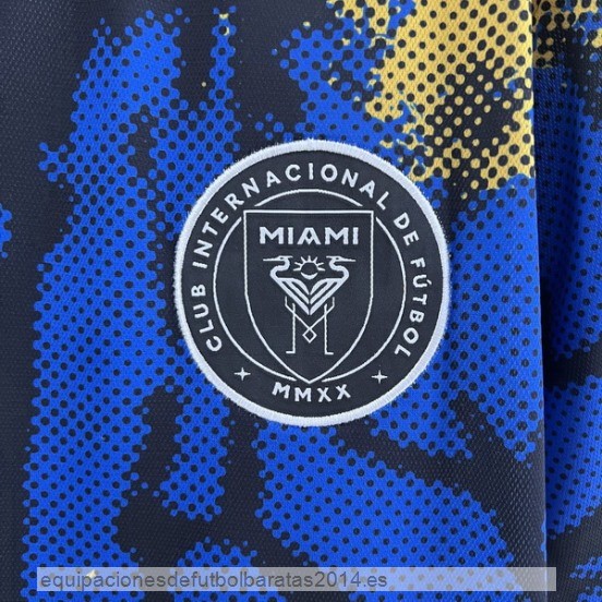 Nuevo Tailandia Especial Camiseta Inter Miami 23/24 Azul Amarillo Baratas